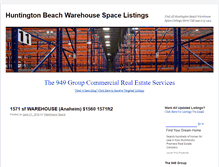Tablet Screenshot of huntingtonbeachwarehousespace.com